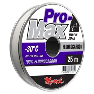Леска PRO-MAX Fluorocarbon 0,25 мм, тест 6,0 кг, длина 25 м
