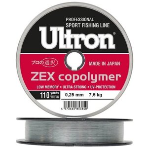 Леска Ultron ZEX copolimer 100м 0.18мм 4.0кг