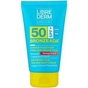 Librederm Librederm Bronzeada солнцезащитный крем для лица и тела Omega 3-6-9 SPF 50, 150 мл