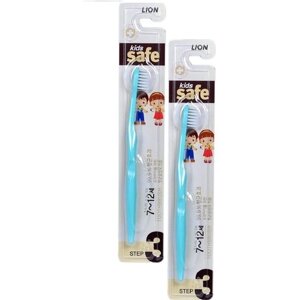 LION Kids Safe Toothbrush – Step 3 - Лион Детская зубная щётка с ионами серебра №3 (для детей от 7 до 12 лет), 1 шт -