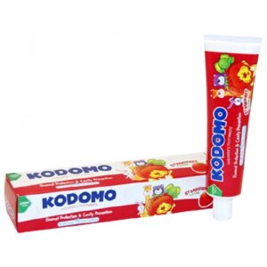 Lion Зубная паста для детей с 6 месяцев с ароматом клубники - Kodomo, 65г