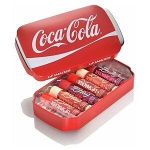Lip Smacker Набор бальзамов для губ Coca-Cola, 6 шт., красный