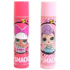 Lip Smacker набор бальзамов для губ L. o. l. surprise! bestfriendsforever: diva+miss punk, 2 шт., зеленый