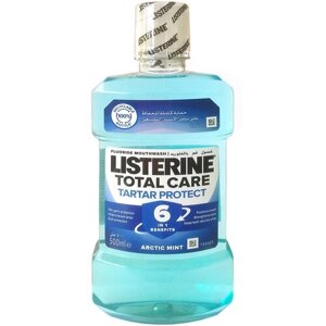 Listerine Ополаскиватель для полости рта Total Care Tartar Protect 500 мл х 1 уп, Arctic Mint Комплексный уход Защита от зубного камня