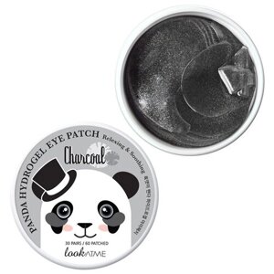 Look At Me Гидрогелевые патчи для глаз Panda Hydrogel Eye Patch Charcoal Relaxing and Soothing, 60 шт.