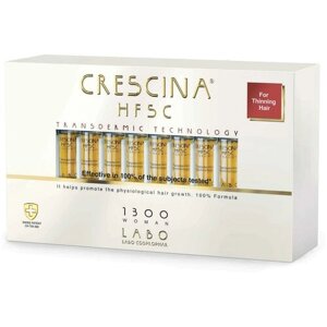 Лосьон для стимуляции роста волос Crescina Transdermic HFSC 1300 для женщин, 20 ампул3,5 мл*20