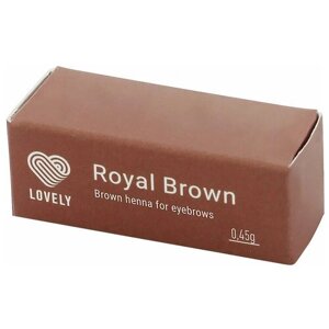 Lovely Хна для бровей, 1 капсула 0,45 г, royal brown, 45 г