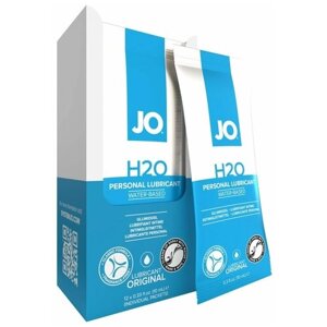 Лубрикант на водной основе JO Personal Lubricant H2O - 12 саше по 10 мл.