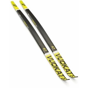 Лыжи беговые 170 см VUOKATTI Step Black/Yellow