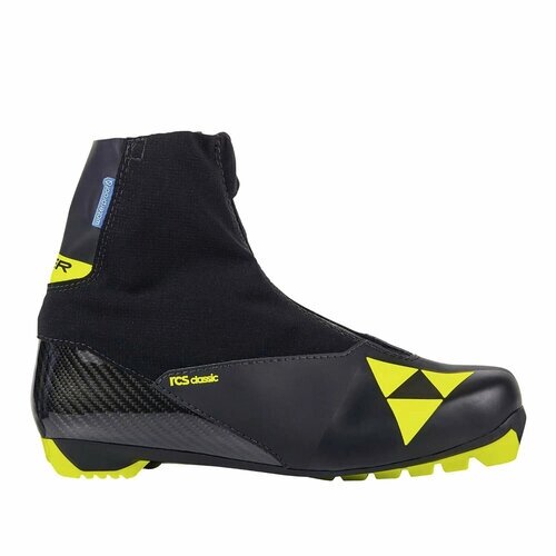 Лыжные ботинки Fischer RCS Classic 2023-2024, р. 43, черный/желтый