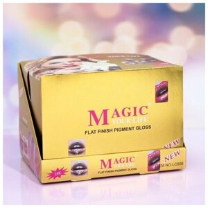 Magic your life Блеск для губ Flat Finish Pigment Gloss LC808, прозрачный