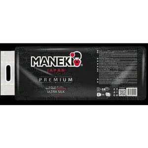 Maneki Туалетная бумага 10 рулонов PREMIUM серия Black&White аромат Жасмина 30м 3 слоя