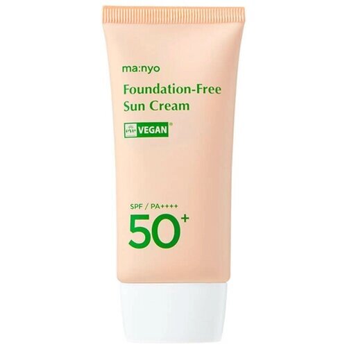 Manyo Тонирующий солнцезащитный крем на физических фильтрах Foundation-Free Sun Cream SPF50+ PA, 50 мл