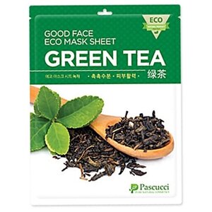 Маска для лица PASCUCCI с экстрактом зеленого чая, успокаивающая, 23 мл