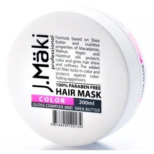 Маска для окрашенных волос, 200 мл/ Color Hair Mask, J. Maki