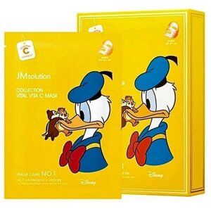 Маска тканевая JMsolution с витамином С для сияния кожи – Disney collection vital vita C mask 30мл, 10 шт