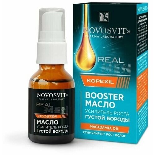 Масло Booster Real MEN "усилитель роста густой бороды" macadamia oil, 25 мл