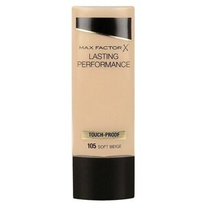 Max Factor Тональный крем Lasting Performance, 35 мл/35 г, оттенок: 105 Soft Beige, 1 шт.