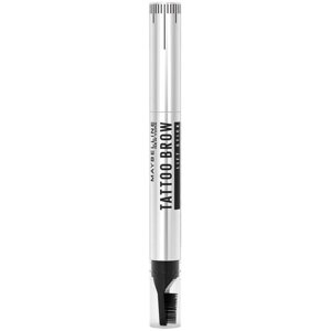 Maybelline New York Карандаш для бровей Tattoo Brow Lift, оттенок 01 черно-коричневый