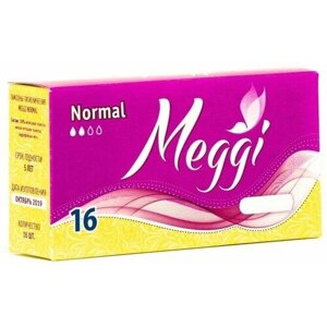 Meggi Тампоны женские гигиенические Normal, 16 шт в уп.
