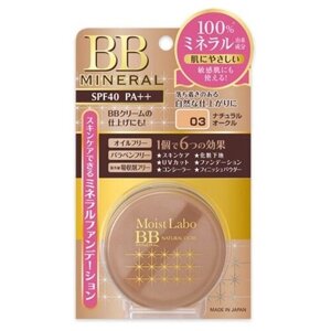 Meishoku пудра компактная Moist Labo BB Mineral Foundation SPF40 PA 03 natural ocre 12 г