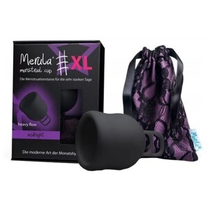 Менструальная чаша Merula черная XL