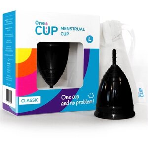 Менструальная чаша OneCUP Classic черная размер L