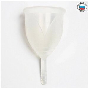 Менструальная чаша «Тюльпан» размер L цвет белый