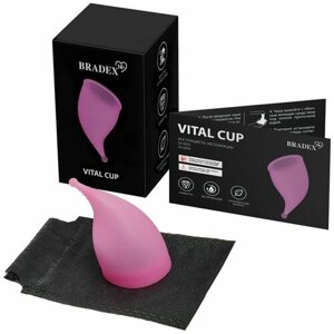 Менструальная чаша Vital Cup, L, розовый Bradex SX 0053