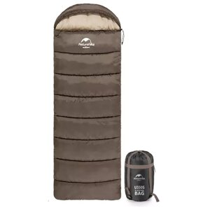 Мешок спальный Naturehike U350,190х30)х75 см, правый) (ТК:1°C), серый