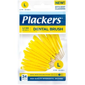 Межзубные ершики Plackers Dental Brush L, 0,7 мм (24 шт.)