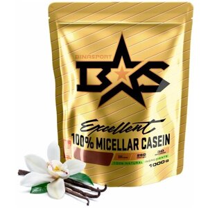 Мицеллярный казеин Binasport "100% Miccellar Casein" 1000 г со вкусом ванили