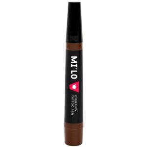 MiLO Маркер для бровей Eyebrow Tattoo Pen, оттенок dark brown