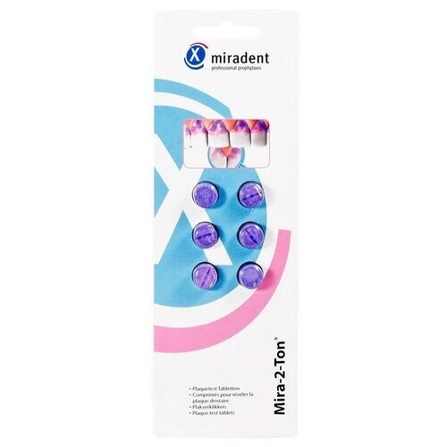 Miradent таблетки для индикации зубного налета Mira-2-Ton, 15 г, мята
