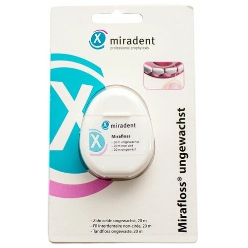 Miradent зубная нить Mirafloss Unwaxed