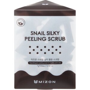 MIZON SNAIL SILKY peeling SCRUB пилинг-скраб с муцином улитки 7г