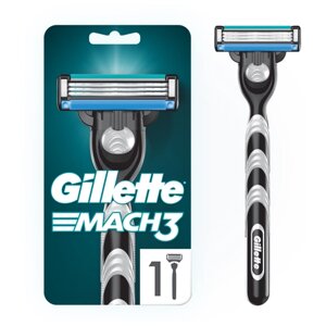 Многоразовый бритвенный станок Gillette Mach3 , 1 кассета