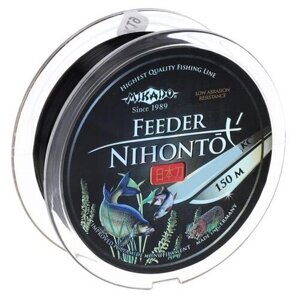 Монофильная леска MIKADO Nihonto Feeder d=0.26 мм, 150 м, 8.5 кг, черный, 1 шт.