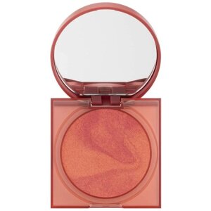 Мраморные румяна для лица HUDA beauty glowish cheeky vegan blush powder SASSY saffron 2.5g