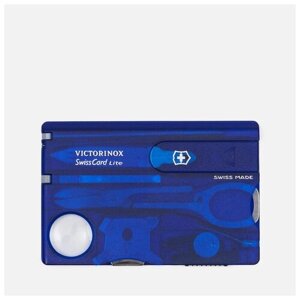 Мультитул карта VICTORINOX Швейцарская карточка Victorinox SwissCard Lite, синий