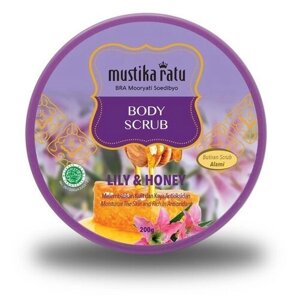 Mustika Ratu Скраб для тела Mustika Ratu "Лилия и Мед" с антиоксидантами, 200 г