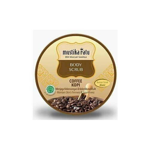 Mustika Ratu Скраб для тела с эффектом упругости и гладкости кожи с экстрактом Кофе Body Scrub Coffe Kopi, 200гр