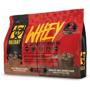 Mutant Whey (1800 гр) (тройной шоколад & брауни с шоколадной помадкой)