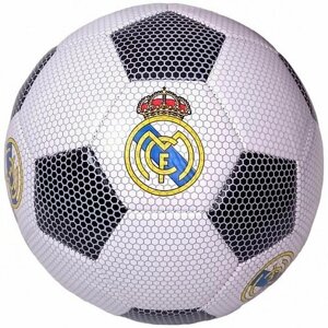 Мяч футбольный MEIK Real Madrid (PVC 2,4 мм, 310 гр. , маш. сш. белый/черный)
