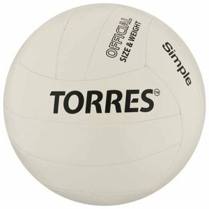 Мяч волейбольный Simple, TPU, машинная сшивка, 18 панелей, размер 5 , вес 279 грамм
