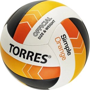 Мяч волейбольный TORRES Simple Orange р. 5 арт. V32125, S0000147224