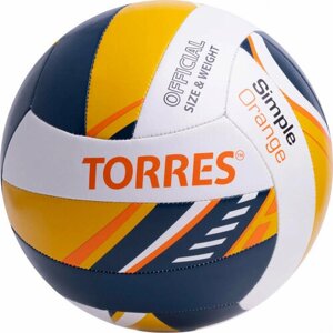 Мяч волейбольный TORRES Simple Orange V323125, р. 5