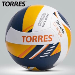 Мяч волейбольный TORRES Simple Orange V323125, размер 5