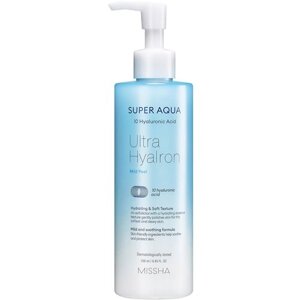 Мягкий гель-скатка, Missha, Super Aqua Ultra Hyalron Mild Peel, 250 мл