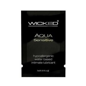 Мягкий лубрикант на водной основе WICKED AQUA Sensitive - 3 мл.